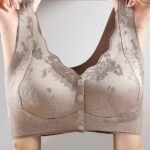 Front-Closure Ice Silk Bra-Mocha Coffee - Image 2