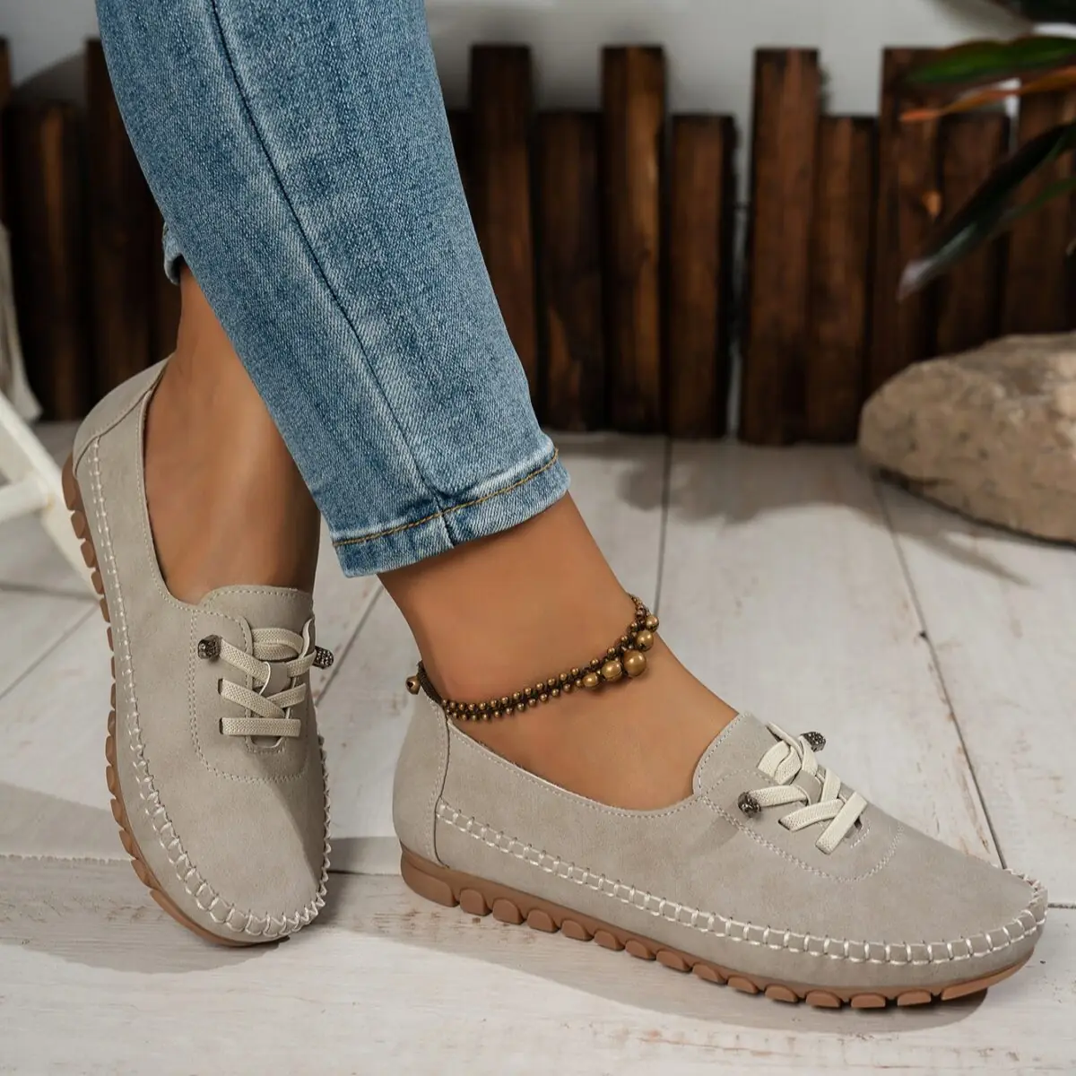 Amble Dr. Shoe-Beige - Image 1